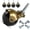 Bronze-4pcs, variant on 2" Ball Caster Wheels Set of 4, Antique Brass Furniture Casters with Stem & Sleeve, Heavy Duty Swivel Ball Casters for Chairs, Cabinets, Shelves, DIY Furniture (Bronze-12pcs)