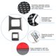 thumbnail image 4 of Convertible Switch Button Trim Carbon Fiber Sun Roof Button Frame Fit for Mazda MX-5 NC 09-15, 4 of 5