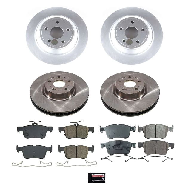 PowerStop Front and Rear Stock Replacement Brake Pad and Rotor Kit Fits: FORD LINCOLN Select Models KOE8644