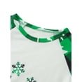 thumbnail image 5 of Elippeo Christmas Pajamas for Family Long Sleeve Snowflake Print Tops + Plaid Pants Set Winter Sleepwear, 5 of 10