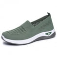 thumbnail image 5 of Samdudou Womens Sneakers Closed Toe Slip On Walking Shoes Breathable Lightweight Knit Mesh Upper Sporty Casual Athletic Running Gym Workout Daily Outdoor Footwear, 5 of 9
