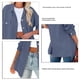 thumbnail image 3 of Blusa De Mujer Con Bolsillos Laterales Sueltos Para El Hogar ANGGREK No, 3 of 5