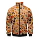 thumbnail image 3 of Chaqueta informal con cremallera y estampado 3D de Acción de Gracias de última oferta, diseño de pavo de animales de Acción de Gracias, para hombre, de manga corta, 3 of 5