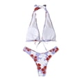 thumbnail image 5 of Moda mujer Split traje de baño Show cintura Halter Tie impresión Sexy Bikini Fridja  nalpqowj19943, 5 of 5