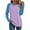 Pink, variant on Under 10 dollars! Women's 3/4 Sleeve Raglan Tops Loose Crewneck T-Shirts Trendy Casual Color Block Pullover Tunic Blouse