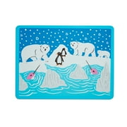 Munchkin® WildLove Silicone Toddler Placemat, Polar Bear, Blue