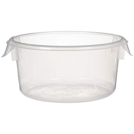 Rubbermaid Commercial FG572024CLR 2 Quart Round Storage Container (Clear)