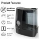 thumbnail image 3 of Humidificador de vapor caliente Honeywell HWLHWM845B, 3 of 9