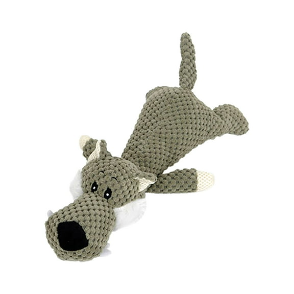 BOBOMOTI Squeaky Dog Toys Plush Soft Dog Toys for Aggressive Chewers Medium Large Breed Chew Toys for Teething