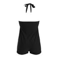 thumbnail image 7 of Xudanell Women's One Piece Swimsuit Maternity Wrapped Front Ruched Pregnancy Bathing Suit Back Hook Cutout backless Sexy&nbsp;Bathing&nbsp;Suit (Black,XL), 7 of 7