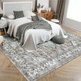 thumbnail image 3 of Garvee 8'x10' Vintage Distressed Area Rugs Living Room Rug, Washable Retro Medallion Rug Non-Slip Stain Resistant Indoor Carpet for Bedroom Home Office, Khaki, 3 of 8