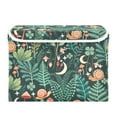 thumbnail image 7 of Yayeee Collapsible Cube Storage Bin with Lid Fabric Closet Decorative Basket with Handles, Green Vibrant Forest Pattern, 7 of 7