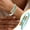Mint Green, variant on DEET-Free Mosquito Repellent Bracelet, Adjustable Insect Repellent Wristband, Outdoor Bug Repellent Bracelets for Adults, Natural Bug Repellent Bracelet and 6 Mosquito Repellent Strips,Beige