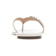thumbnail image 3 of WILD PAIR Womens White Rhinestone Fantasia Round Toe Slip On Thong Sandals 9.5 M, 3 of 3