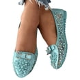 thumbnail image 3 of Sngxgn Women's Flats Shoes Dress Shoes Ballet Flats Comfortable Flats(Blue,39), 3 of 8
