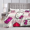 thumbnail image 2 of Hello Kitty Throw Blanket, Cozy Flannel Blankets For Boys Girls, Super Soft Warm Blanket For Couch Sofa Bed, 2 of 9