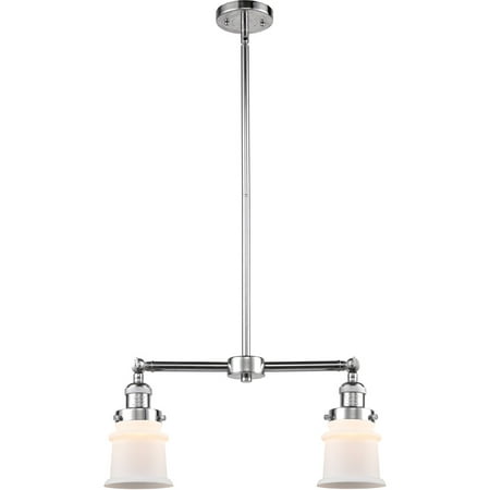 

Polished Chrome Tone Chandeliers 21 Wide Matte White Glass Steel/Cast Brass/Glass Medium Base LED 2 Light Fixture