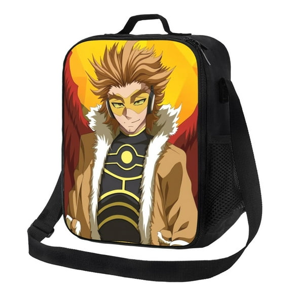 My Hero Academia Hawks Lunch Bag Lunch Box Lightweight Durable Lunch Tote Bag Portable Reusable Lunch Box Tote For Work Sport Picnic Camping