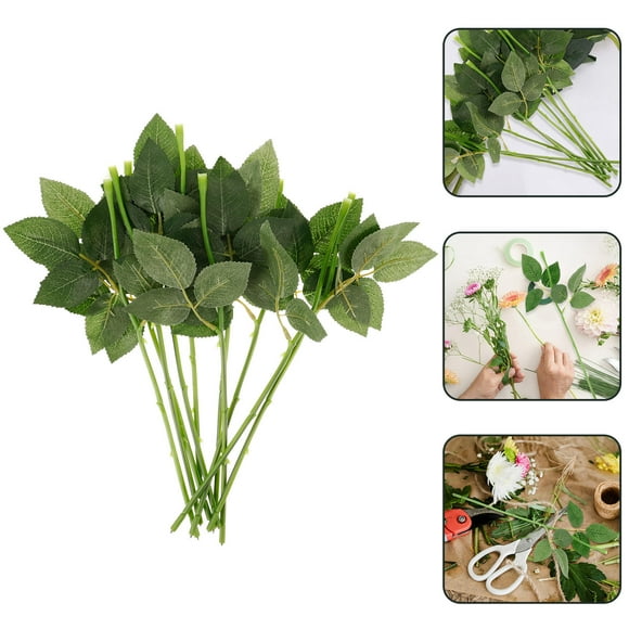 USHOBE 10 Pcs Fil Floral Vert pour Décorations Polyvalentes et Projets d'Arts et d'Artisanat