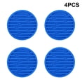 thumbnail image 4 of Cateissary Paquete de 4 posavasos para bebidas, mantel acanalado para cocina, alfombrilla para taza, escurridor de silicona, portabotellas, Mostrada Azul Cateissary HA062744-03, 4 of 6