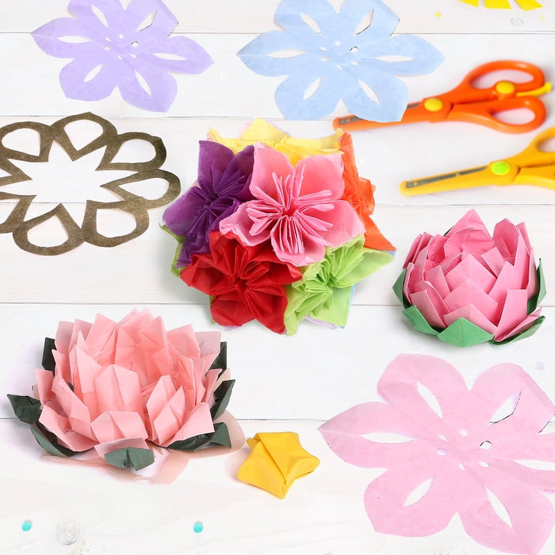 Naler Rainbow Tissue Paper Bulk for Crafts, 360 Sheets 36 Colors Art Tissue for Holidays Christmas Halloween Gift Wrap DIY Flower Pom Pom (24 x 17 cm)
