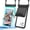 Black & Cyan, variant on 2Pcs Double Layer Waterproof Phone Pouches with Rear Earphone Pocket, Large Clear Dry Bags Fit iPhone 15/16/17 Pro Max for Swimming Boating Kayaking Beach Water Sports