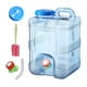 thumbnail image 4 of Contenedor de agua con espita, portador de almacenamiento de agua, cubo de agua, dispensador de bebidas, contenedor de agua potable para senderismo y Con tapa de manguera, 4 of 8