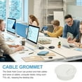 thumbnail image 7 of Desk Grommet 2", Plastic Desk Hole Cover Cable Grommet Cord Hole Cover Table Wire Organizer, White 4 Pcs, 7 of 7