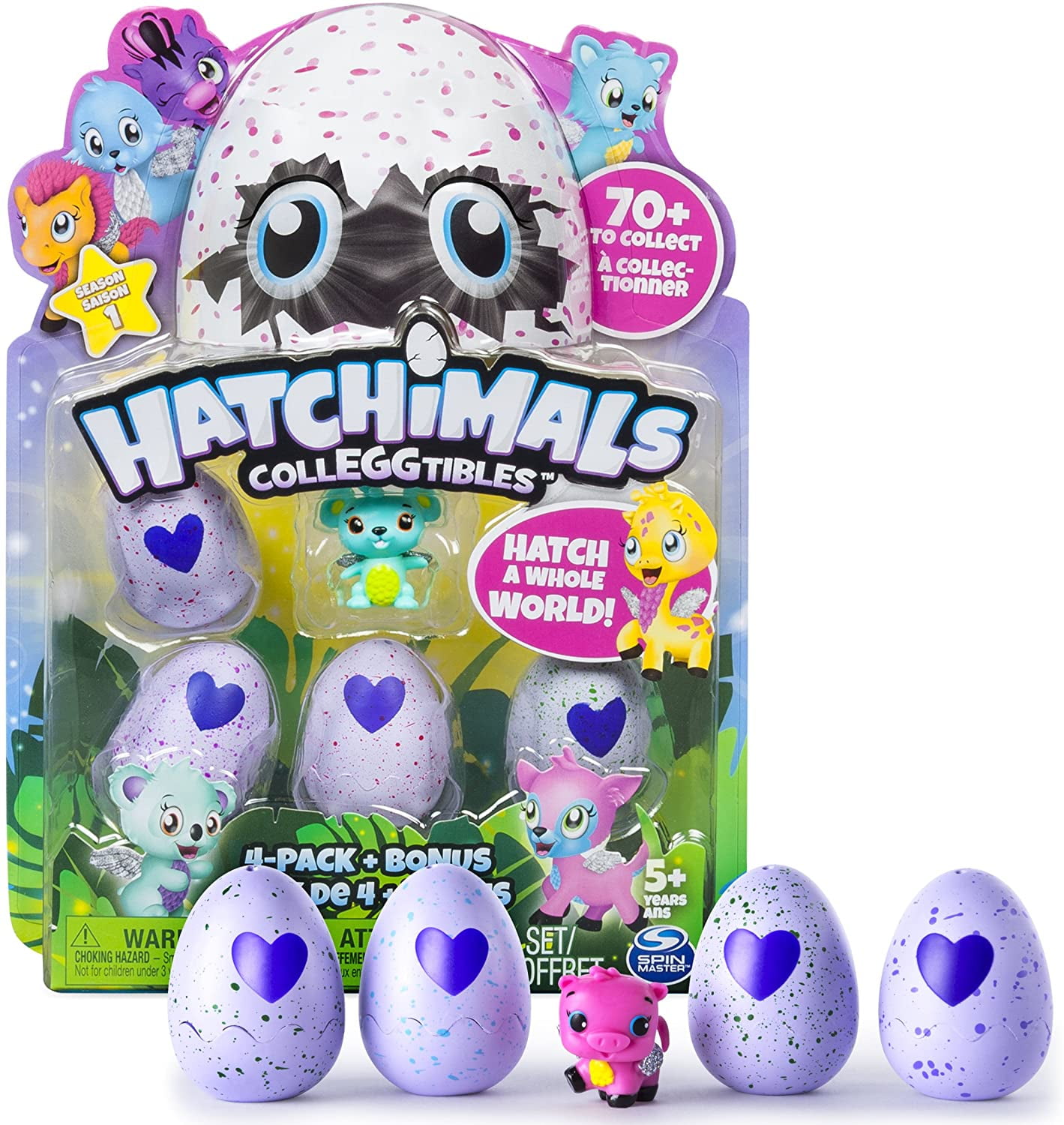 Hatchimals Colleggtibles Mermal Magic 4pack Bonus With Golden Egg Season 5 for sale online 