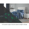 thumbnail image 4 of Your Zone Glow in the Dark 5-Piece Dinosaur Bedding Set for Kids with Fabric Storage Bag, Twin, 4 of 12