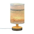 thumbnail image 2 of Tropical Seashells on Beach Bedside Table Lamp LED Desk Lamps with USB Charging Port Cylinder Retro Warm Lights for Bedroom Living Room Coffee Bar Decoration, 2 of 7