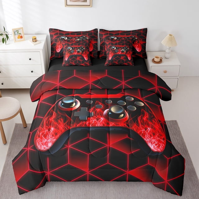 Boys Gamer Bed in a Bag Full,Lightweight 7 Pieces