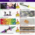 thumbnail image 2 of Demon Slayer Sword Compatible with Lego, 39in Kokushibo Sword Building Block with Scabbard and Stand, Handmade Cosplay Anime Sword Toy Building Set for Collecting and Gifting, 789 pcs, 2 of 12