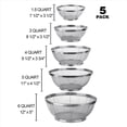 thumbnail image 3 of Paquete de 5 Coladores para Cocina, Colador de Acero Inoxidable, Colador de Fina para Pasta, Arroz y Frutas, Colador para Colar, 3 of 7