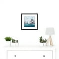 thumbnail image 2 of Thompson USS Franklin Bay New York Nautical Painting 8X8 Inch Square Wooden Framed Wall Art Print Picture with Mount, 2 of 4