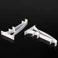 thumbnail image 3 of KAKOWELY 2pcs Metal Double Curtain Drapery Rod Bracket for Drape Rods (White),6.5"X3.15"X0.63", 3 of 4