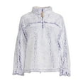 thumbnail image 6 of Women's and Women's Plus Long Sleeve Zip Faux Sherpa Pullover Sleep Top, 6 of 6