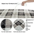 thumbnail image 3 of PETMAKER 50x60 Reversible Sherpa Fleece Waterproof Dog Blanket (Gray Plaid), 3 of 7