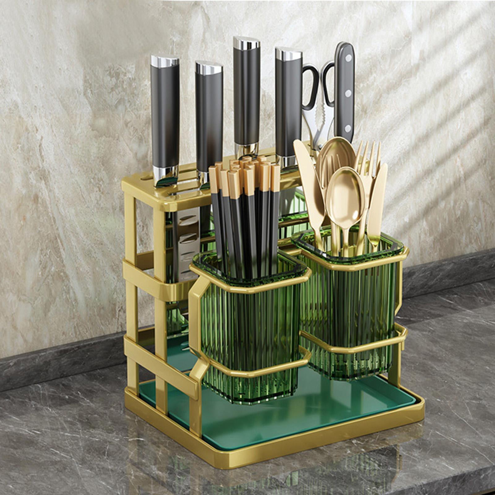 Fiocias Kitchen Utensil Holder, Kitchen Counter Utensil Organizer, Organizer Spoon Rack Style B
