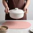 thumbnail image 4 of Unique Bargains 4pcs Faux Leather Placemats Pink 17.5"x12.8", 4 of 6