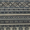thumbnail image 3 of HomeRoots 514619 5 x 8 ft. Blue Red & Ivory Geometric Power Loom Distressed Stain Resistant Rectangle Area Rug, 3 of 8