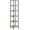 Greige + Black, variant on 6-Tier Corner Shelf, Corner Square Rack Display Shelf, Tall Storage Rack Plant Stand, Bookcase for Small Spaces, Living Room, Home Office, Kitchen