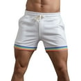 thumbnail image 3 of Ramiter Men'S Shorts Men's Originals Sweat, Heavyweight Fleece Shorts with Pockets White,S, 3 of 5