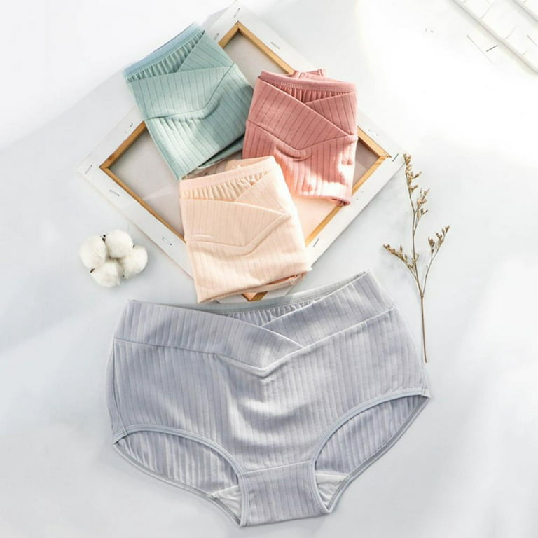 Xmarks Women's Cotton Maternity Underwear 6 Packs, Pregnancy Panties  Postpartum Mother Under Bump Underwear 88-187LBS 