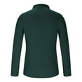 thumbnail image 4 of QATAINLAV Men's Muscle Polos Shirts Solid Casual Ribbed Knit Long Sleeve T-Shirts Slim Fit Button Lapel Golf Shirt Outdoor Sport Tops Green XXL Lighten Sales of The Day, 4 of 6