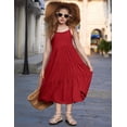 thumbnail image 3 of Arshiner Girls Summer Dress Casual Loose Sleeveless Sundress Flowy Beach Maxi Dresses with Pockets, 3 of 6