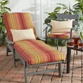 thumbnail image 6 of Greendale Home Fashions 73'' x 23'' Outdoor Chaise Lounge Cushion, Kinnabari Stripe, 6 of 8