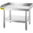 thumbnail image 2 of VEVOR Stainless Steel Equipment Grill Table Grill Stand Table with Adjustable Storage Undershelf 24*24*24 Inch, 2 of 5