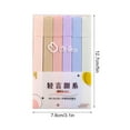 thumbnail image 2 of YIMWNYI 6Pcs 10ml Soft Head Highlighters Pen, Water-Based Ink, Quick Drying, Non-Neon Fluorescent Marking Pen for Journals, Planners, Notes, and Office Use, Large Capacity, Mild & Soft Colors, 2 of 4