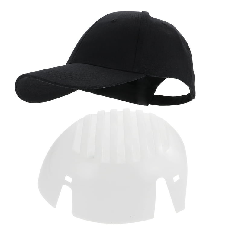 Nuolux Cap Bump Hat Insert Baseballmen Safety Capsconstruction Hardhats Shaper Universal Hard Black Adjustable Hats Insert, Adult Unisex, Size: One